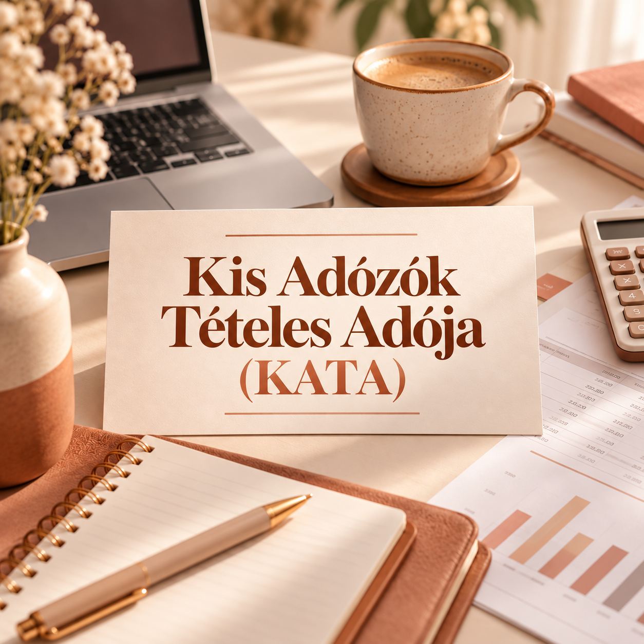 KATA 2027 – Kis Adózók Tételes Adója, pénzügyi és adózási témájú illusztráció egyéni vállalkozóknak